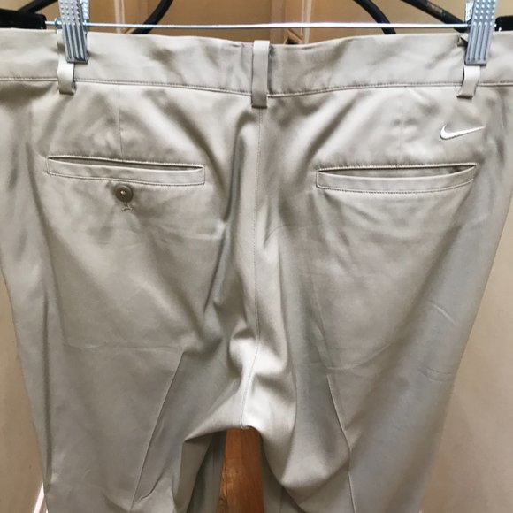 NIKE GOLF DRI FIT MEN SZ34 X 32 NWOT TAG TOUR PERFORMANCE KHAKI - Picture 5 of 6